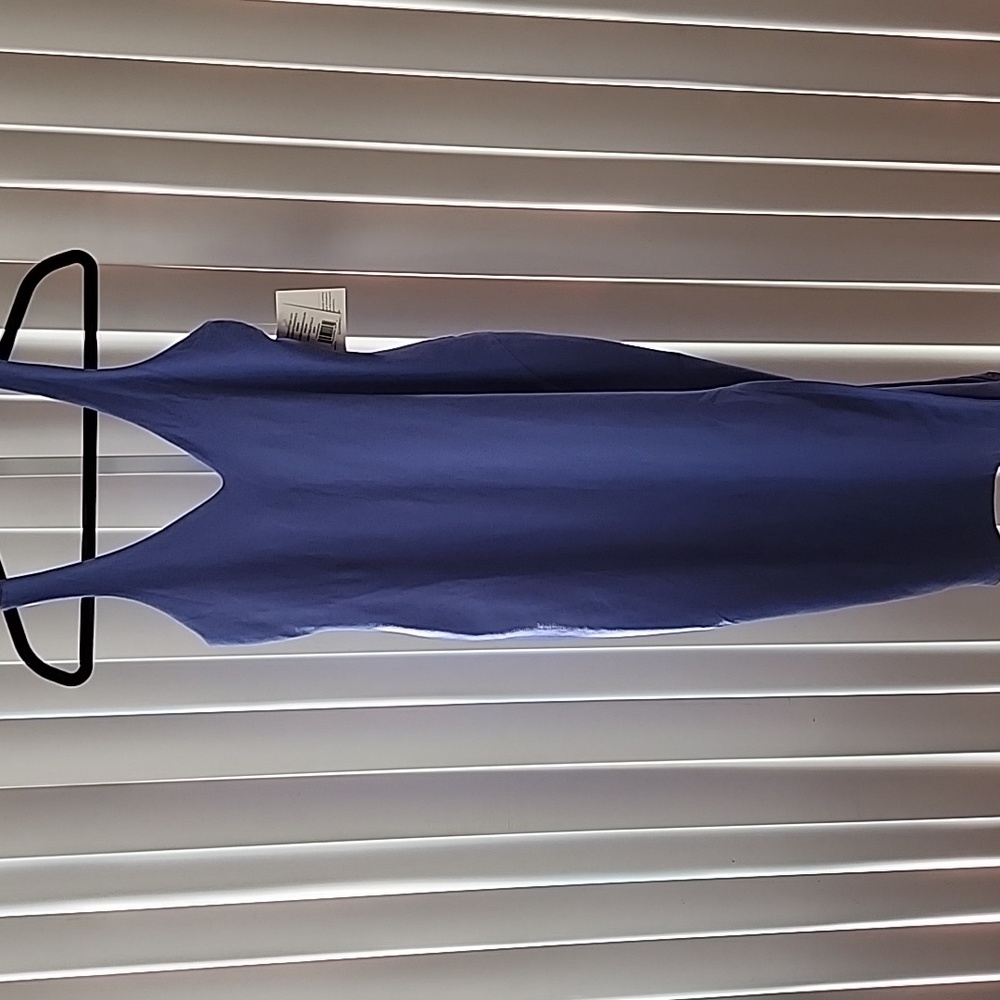 Beyond Yoga Spacedye Inspire Midi Dress In Periwinkle Cloud Heather NWT - Picture 3 of 7